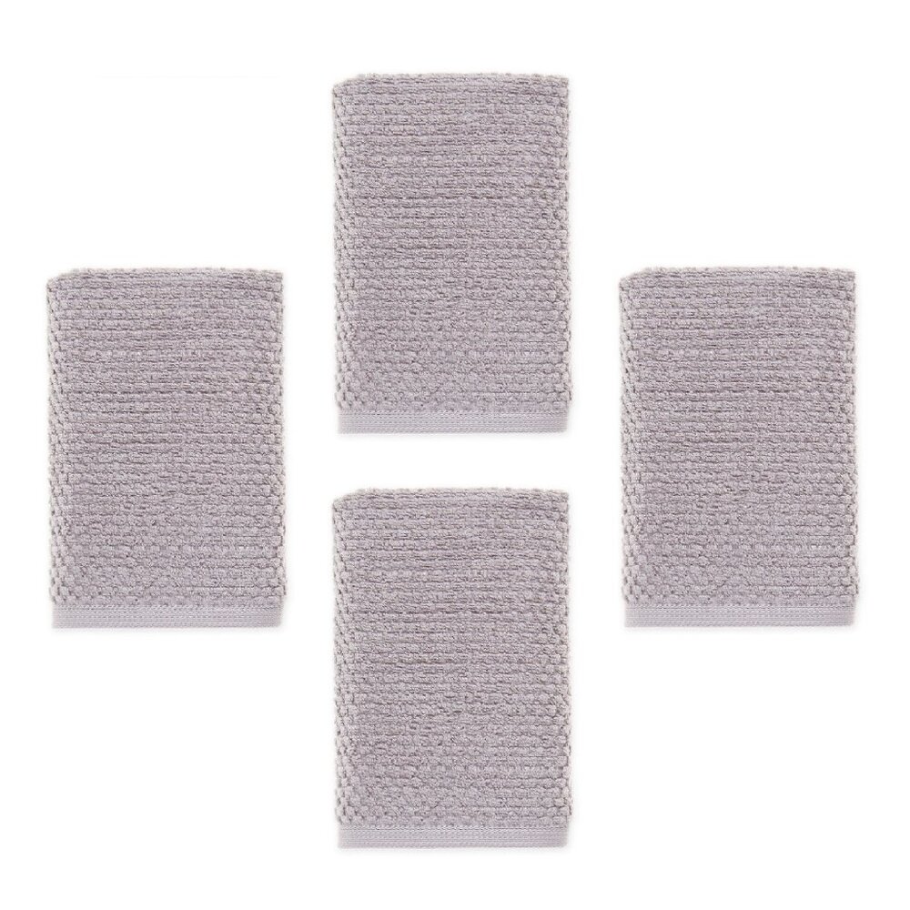 4 new Wild Sage Savannah 90% Cotton 16"x28" Spa Towels in LUNAR ROCK color